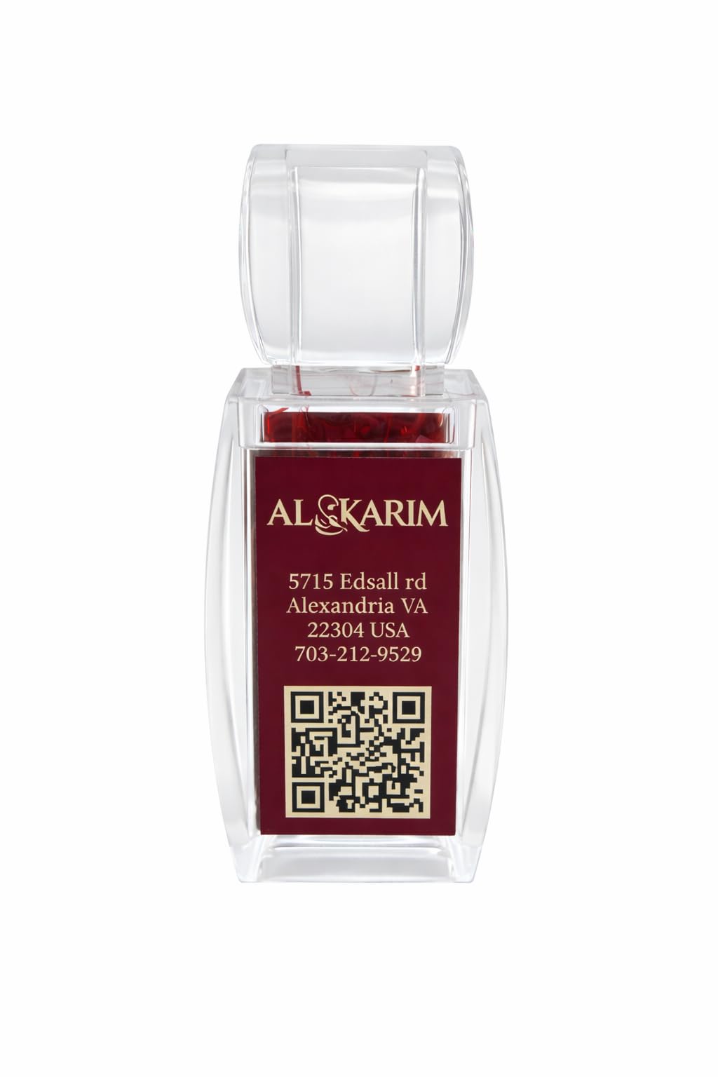 AL-KARIM Premium Saffron Threads, Pure All-Red Aromatic Saffron, Non-GMO, Glass Bottle