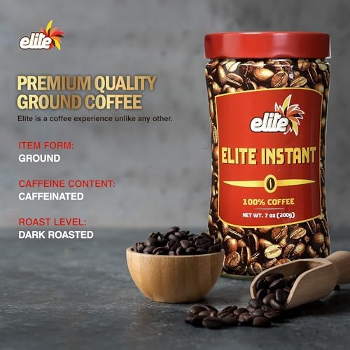 Elite Instant Coffee, 7oz (3 Pack) | Rich & Aromatic, Product of Israel, Kosher excluding Passover