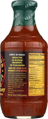 Dinosaur Bar-B-Que Roasted Garlic Honey BBQ Sauce 19oz. by Dinosaur's Bar-B-Que