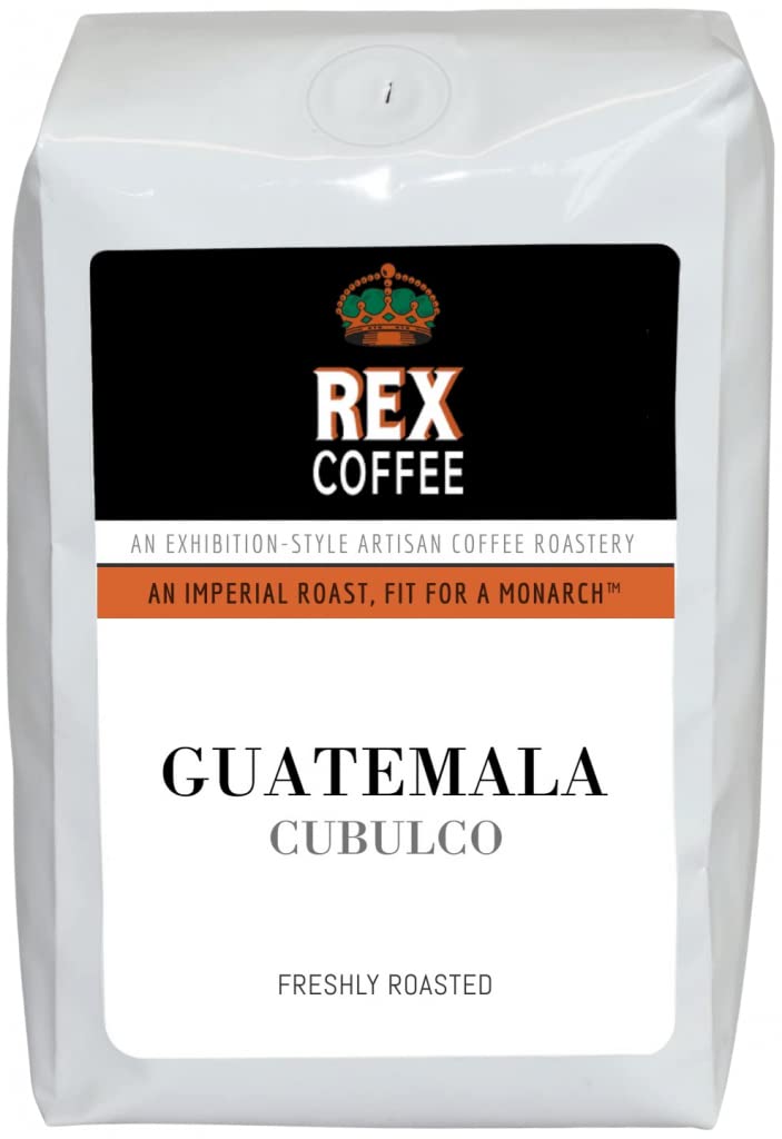 Rex Coffee Guatemala Cubulco Medium Roast Whole Bean Coffee, Single Origin, 12 Ounce