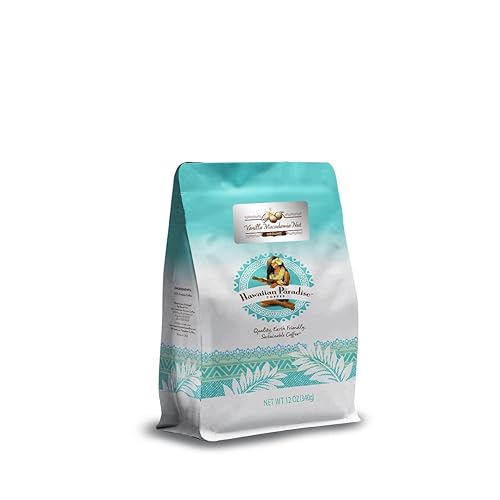 Hawaiian Paradise Coffee Ground - 100% Arabica Coffee Premium Rich flavored Bold Signature Brewed Medium Roast Coffee from the Finest Beans (Vanilla