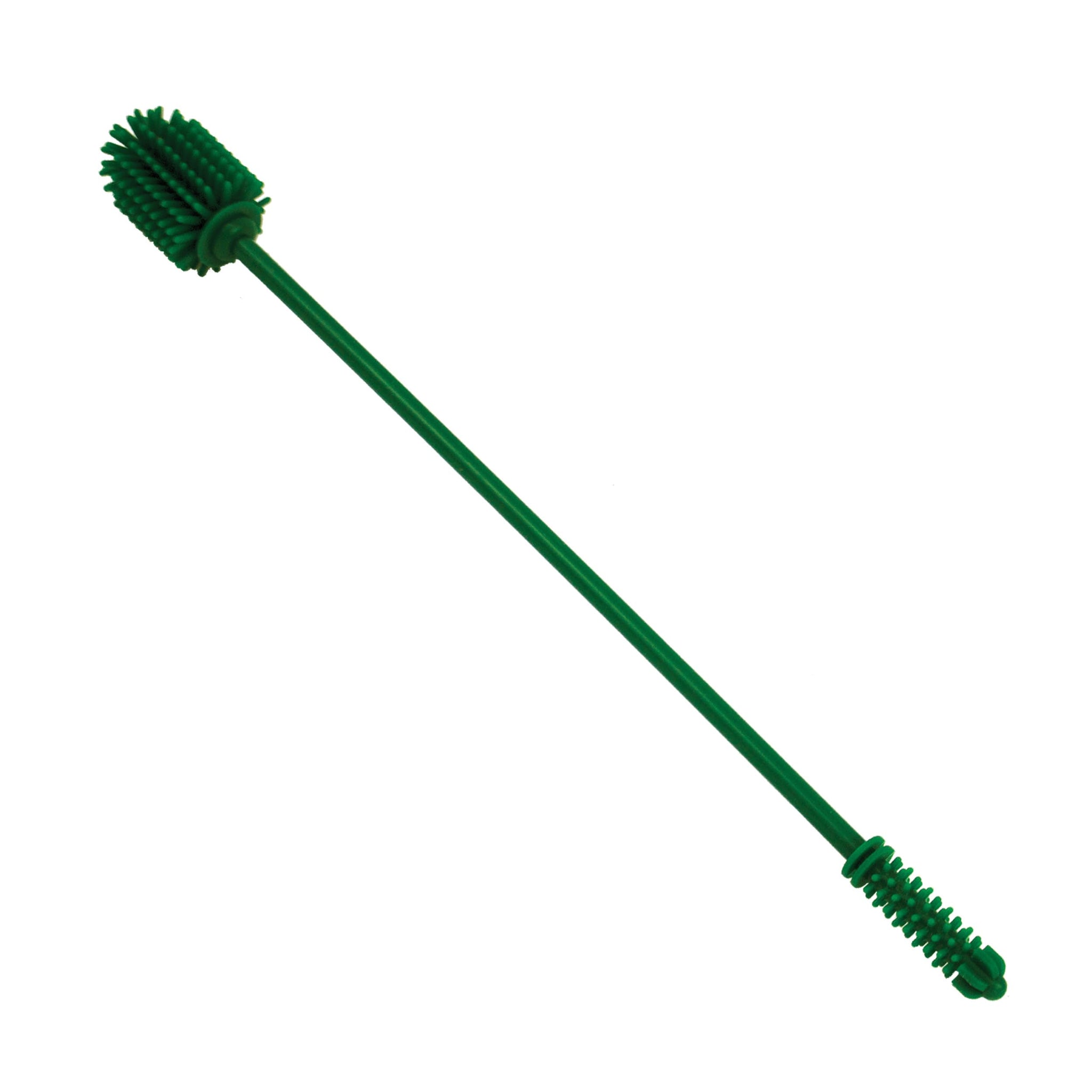 LEM Products Silicone Dual-Head Stuffing Tube Cleaning Brush, Bottle Brush, Green, 12"