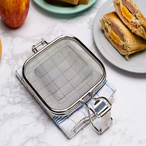 epeying sandwich grill stainless steel grill mesh bread sandwich breakfast cooking barbecue camping tools kitchen tools breakfast baking tools