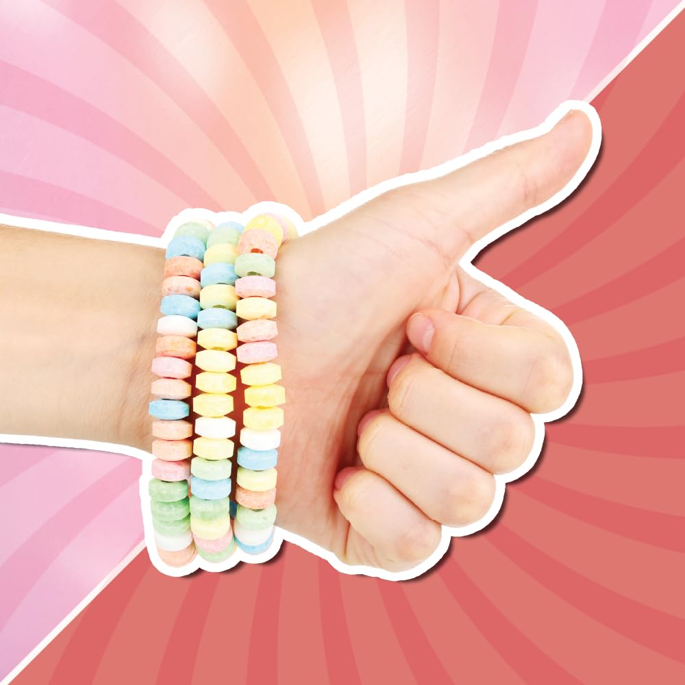 70 Candy Bracelets Individually Wrapped, Vintage Candy Jewelry for Kids, The Perfect Pastel Addition to your Candy Buffet, Princess-Themed Party or
