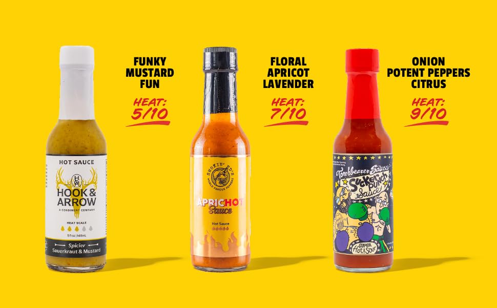 Hot Ones Hot Sauce Challenge - Season 27 - Hot Sauces Gift Sets - Variety Pack - Made with Natural Ingredients - Unique Small Batch Sampler Gift Set