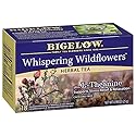 Bigelow Tea Whispering Wildflowers plus L-Theanine Herbal Tea, Caffeine Free, 18 Total Tea Bags (Pack of 1)