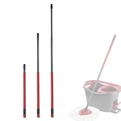 3 Section Telescopic Handle for O-Cedar EasyWring Microfiber Spin Mop Bucket Floor Cleaning System, 22 Inch to 48 Inch Stainless Steel Mop Head Handle