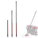3 Section Telescopic Handle for O-Cedar EasyWring Microfiber Spin Mop Bucket Floor Cleaning System, 22 Inch to 48 Inch Stainless Steel Mop Head Handle