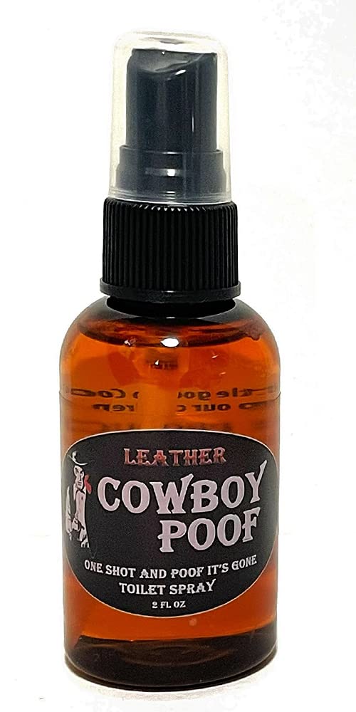 Cowboy Poof Leather Scented Toilet Spray
