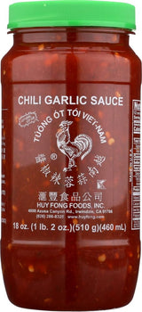 Chili Garlic Sauce - 18oz [6 units] by Huy Fong.