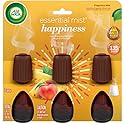 Air Wick Essential Mist Refill, 3ct, Happiness, Air Freshener, Essential Oils
