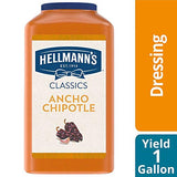 Hellmann's Real Ancho Chipotle Sauce Jug Vegetarian, Gluten Free, No Artificial Flavors or Colors, 1 gallon (Pack of 1)