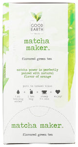 Good Earth Sweet & Spicy Matcha Flavored Green Tea 18 Tea Bags 1.37 Oz (Pack of 1)