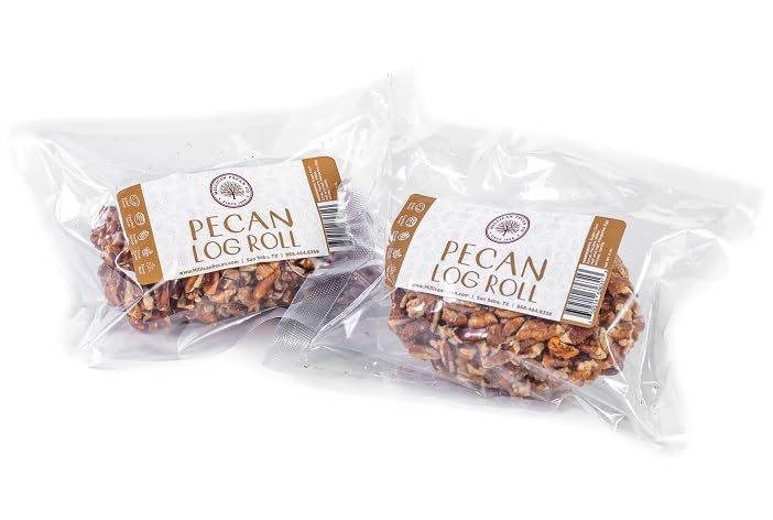 Fresh Texas Pecan Log Rolls (2 Individually Wrapped 5 oz rolls) - Millican Pecan since 1888 | San Saba, Texas