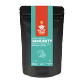 Nutty Yogi Immunity Tea | Herbal Green Tea with Tulsi, Lemon, Cinnamon & Ginger I Ayurvedic Blend I 50g | 100% Natural