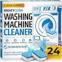 MIGHTY CLEAN Washing Machine Cleaner Tablets 24 Pack - 1 Year Supply, Septic Safe Washing Machine Cleaning Tablets, Washer Cleaner Tablet, Works