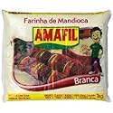 Amafil White Cassava Flour 35.2oz | Farinha De Mandioca Branca 1kg | Harina De Yuca Blanca