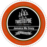 Twisted Pine Coffee Jamaica Me Crazy, Flavored Coffee, Single-Serve Cups for Keurig K-Cup Brewers, 12 Count