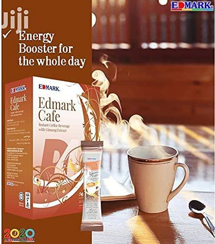 EDMARK Ginseng Coffee Pods | Arabica Coffee Blend Infused w/Ginseng | Supports Energy, Focus, Vitality & Overall Wellness | Low Sugar, Aspartame-Free