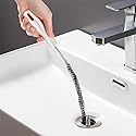 MVPACKEEY 60CM Sink Drain Unblocker Tool Brush, Hair Catcher Pipe Cleaning Brush for Bathroom Kitchen, Multi Functional Waterpipe Overflow