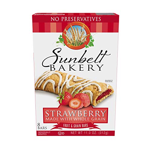 Sunbelt Bakery Strawberry Fruit & Grain Bars, 1.4 oz Bars, 8 Count