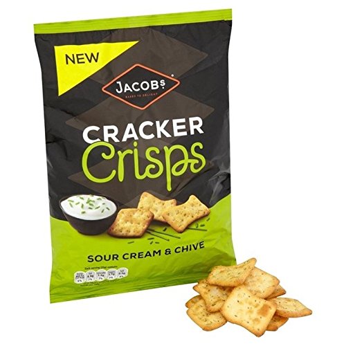 Jacob's Cracker Crisps Sour Cream & Chive 150g - Pack of 2