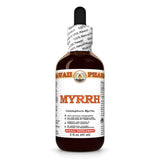 Hawaii Pharm Myrrh Liquid Extract, Professional Grade, Small Batch Crafted Myrrh (Commiphora myrrha) Tincture Herbal Supplement, 2x2 fl.oz