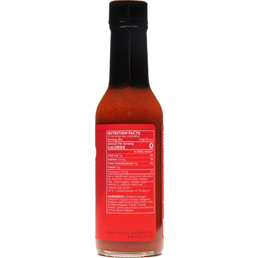 Arbol Chili and Garlic Hot Sauce By Bravado Spice Gluten Free, Vegan, Low Carb, Paleo Hot Sauce All Natural 5 oz Hot Sauce Bottle Award Winning