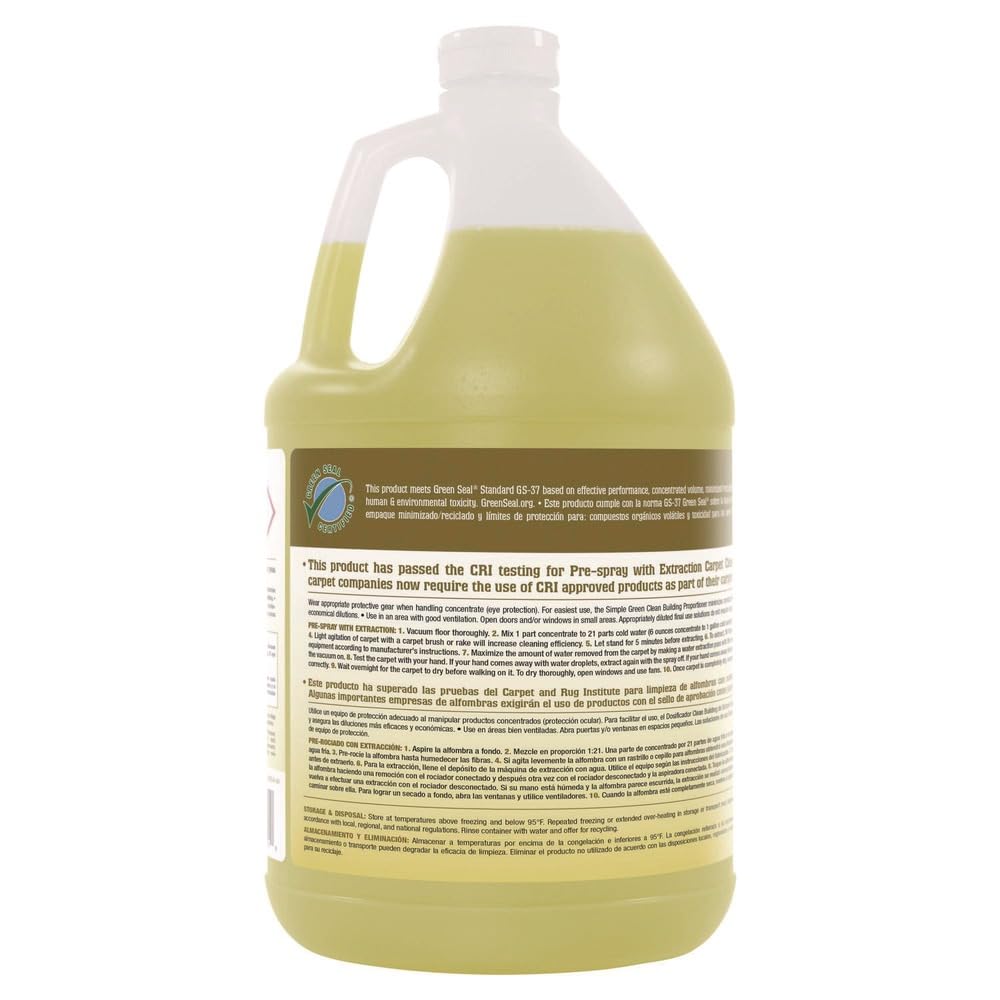 Clean Bldg Carpet Cleaner Concentrate, 1gal Bottle (Carton of 2)