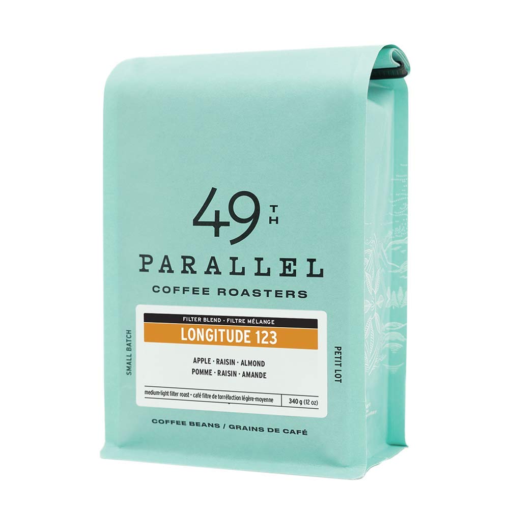 49th Parallel Coffee Roasters 123 W Longitude Blend, 340 GR