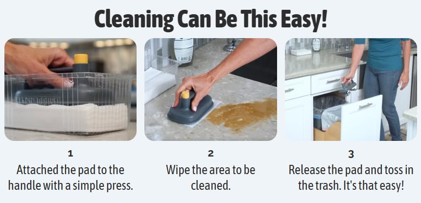 Chop Wizard Wipe Magic Reusable Cleaning Tool, All-Purpose Stain, Dirt Remover for Kitchen, Bathroom