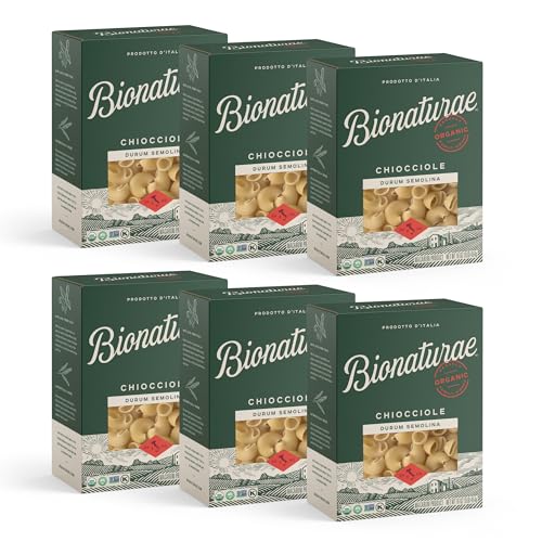 Bionaturae Chiocciole Pasta Noodles - Durum Semolina Pasta, Kosher, High Protein, Non-Gmo, Usda Certified, Durum Semolina Chiocciole, Chiocciole Pasta