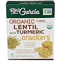 RW GARCIA Organic Lentil Turmeric Crackers, 5.5 OZ