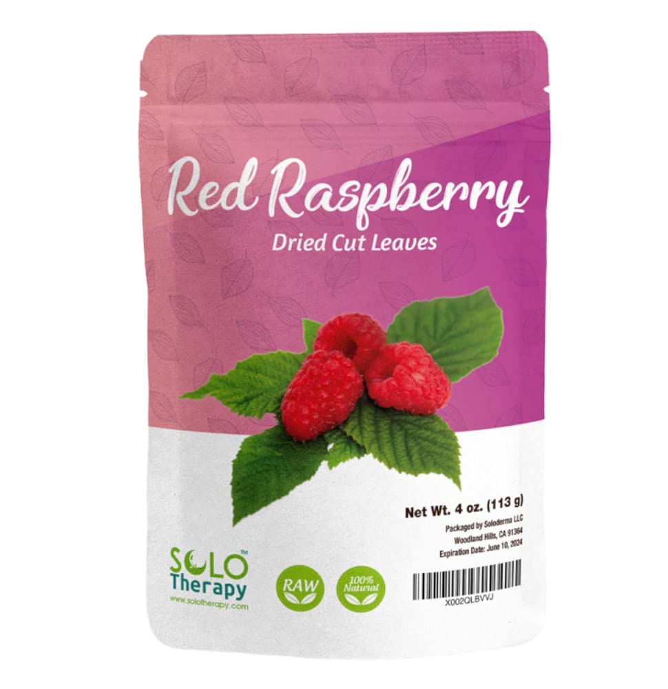 Red Raspberry Leaves 4oz., Red Raspberry Leaf Tea , Dried Cut Leaves in a Resealable Bag, Rubus Idaeus , Product From Croatia, Packaged in the USA
