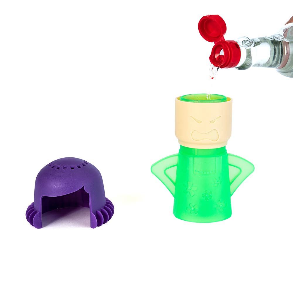 PPINA Microwave Cleaner Steam Angry mama Easily Cleans the Crud In Minutes. Fast Action Steam Kitchen Gadget,Just Add Vinegar and Water (green)