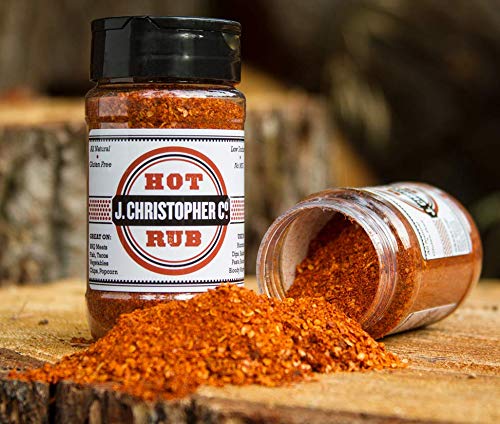 HOT Rub 6 Pack All Purpose spice by J Christopher Co. 2% Salt, Keto, No MSG, Non-GMO. A new, unique, spice blend & BBQ Rub. #ItsOKtoRUBIt