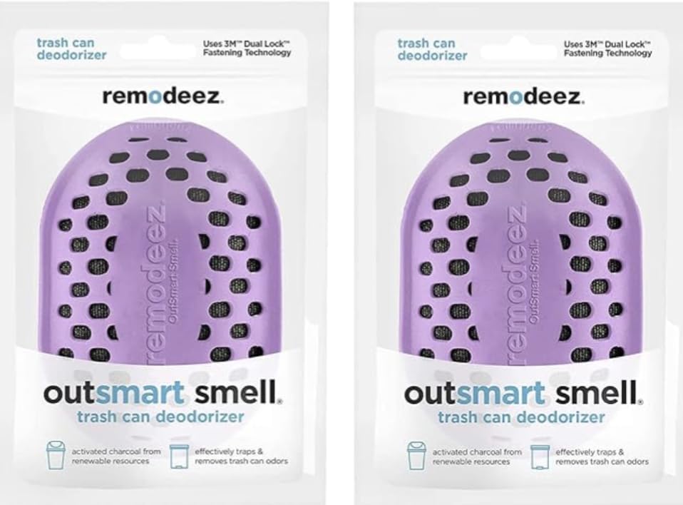 remodeez Trash Can Deodorizer and Odor Eliminator, Activated Charcoal Bags, Charcoal Air Purifiers, Odor & Moisture Absorber (2pack)