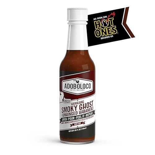 Adoboloco Hot Sauce Hamajang Hawaiian Spicy Chili Sauce 5oz - Very Hot Smoked Ghost Pepper Chili Sauce - Featured on Hot Ones!