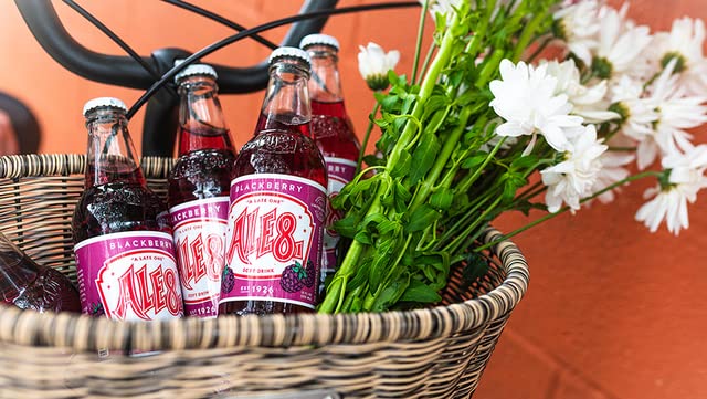 Ale 8 One Blackberry, Glass Bottles, 12 ounces, Pack of 4, 100% Kentucky Soft Drink