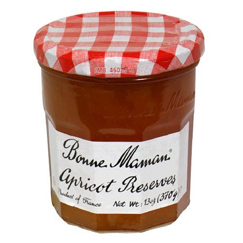 Bonne Maman Apricot Preserves, 13 oz Glass Jars (Pack of 6) - Non-GMO, Made with Simple Ingredients
