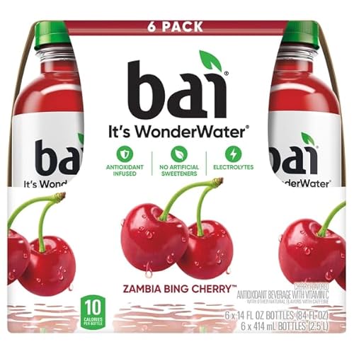 Bai, Zambia Bing Cherry 6 Pack, 614 Ounce