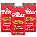 Low Carb, Protein Pasta Variety | Penne, Rotini, Elbow Macaroni with 17g Protein, 7g Carbs | Healthy, Keto Pasta Made in Italy | 3-Pack, 8oz - Pete’s