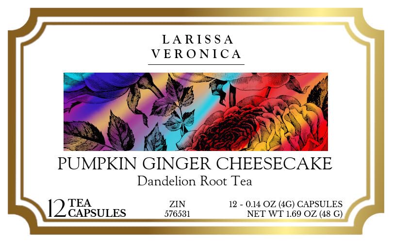 Pumpkin Ginger Cheesecake Dandelion Root Tea (Single Serve K-Cup Pods) (12 pods, ZIN: 576531) - 3 Pack