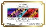 Pumpkin Ginger Cheesecake Dandelion Root Tea (Single Serve K-Cup Pods) (12 pods, ZIN: 576531) - 3 Pack