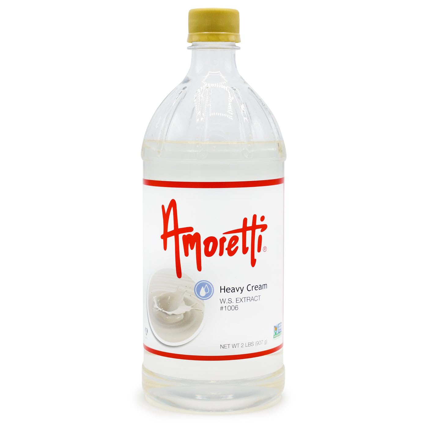 Amoretti - Heavy Cream Extract Water Soluble 2 oz - Highly Concentrated & Perfect For Pastry, Savory, Brewing, and more, Preservative Free, Vegan