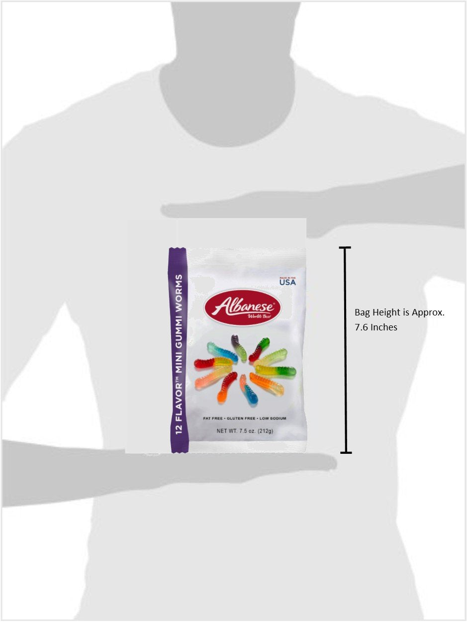 Albanese Mini Gummy Worms, 7.5 OZ