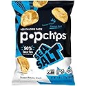 Popchips Sea Salt Potato Chips Single Serve 0.8 Ounce (Pack of 24)