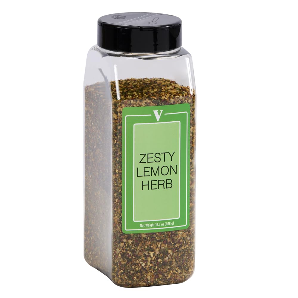 Victoria Taylor's Zesty Lemon Herb Seasoning Blend, for Chicken, Fish, Vegetables and Marinades, 18.15 oz