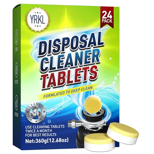 GymAora Garbage Disposal Cleaner & Deodorizer Foaming Tablets - Deep Cleans, Reduces Odors & Freshens Kitchen Sink Drain, Disposal Cleaner Tablets