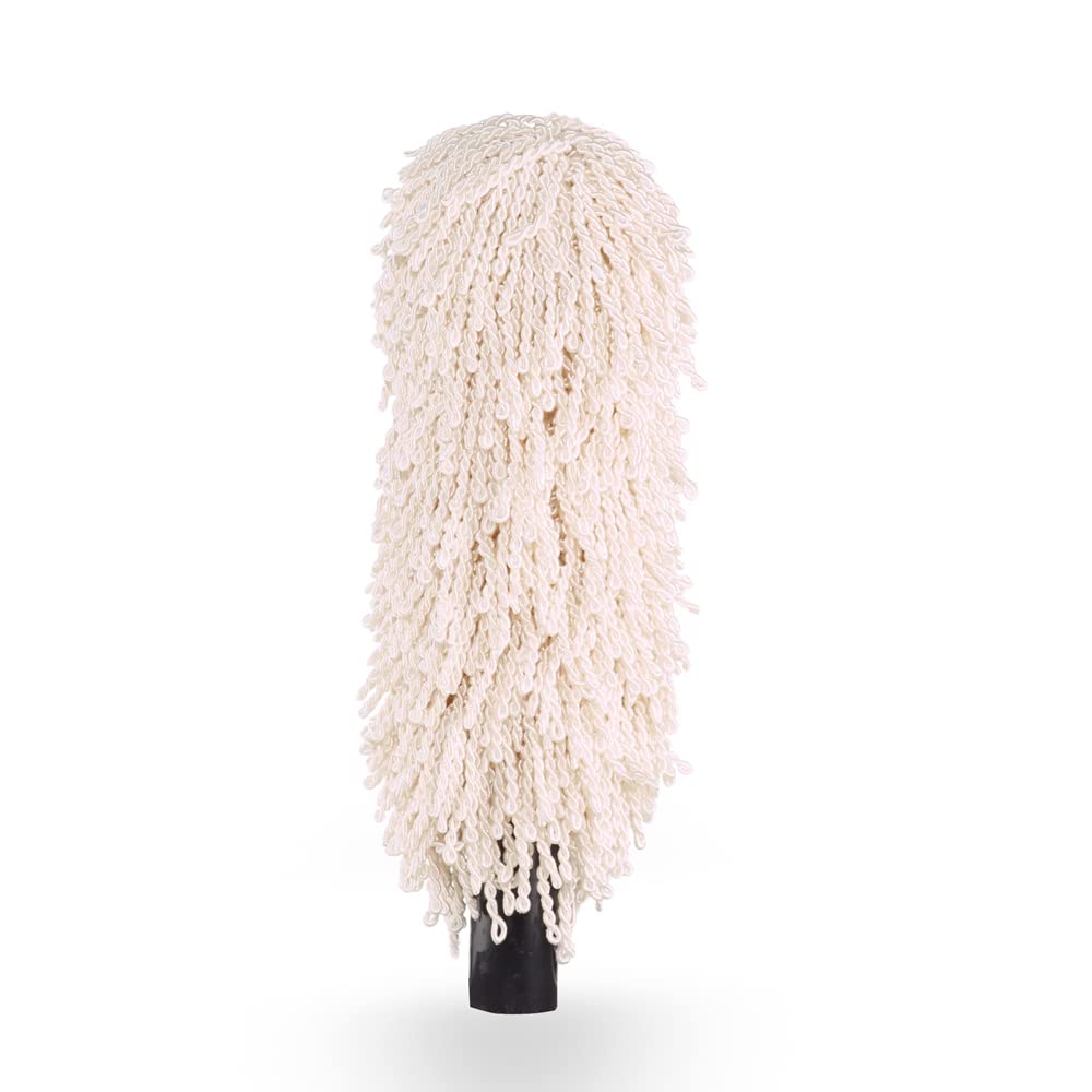 Blesk - 5 Wine Glass Polisher Brushes - Microfiber Brushes for Wine Glass Polisher Machine, Cream